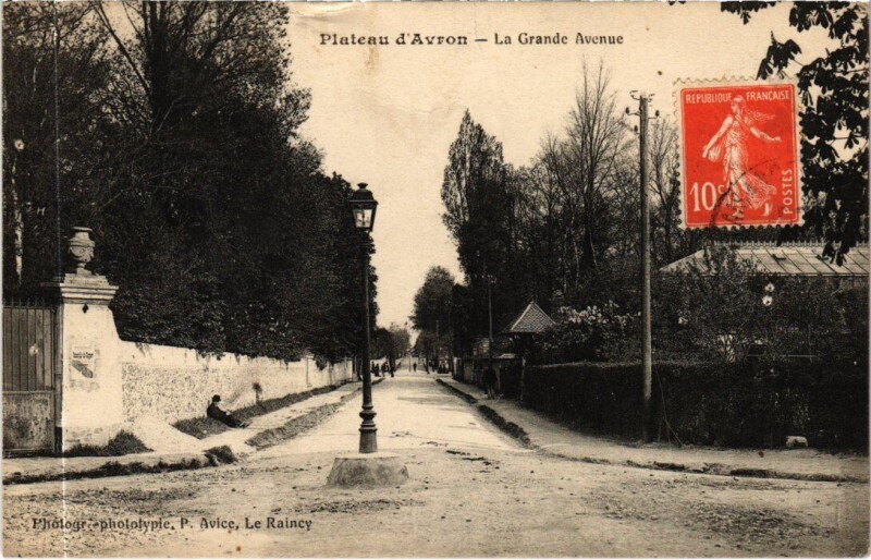 Carte postale ancienne Plateau-D'Avron La Grande Avenue