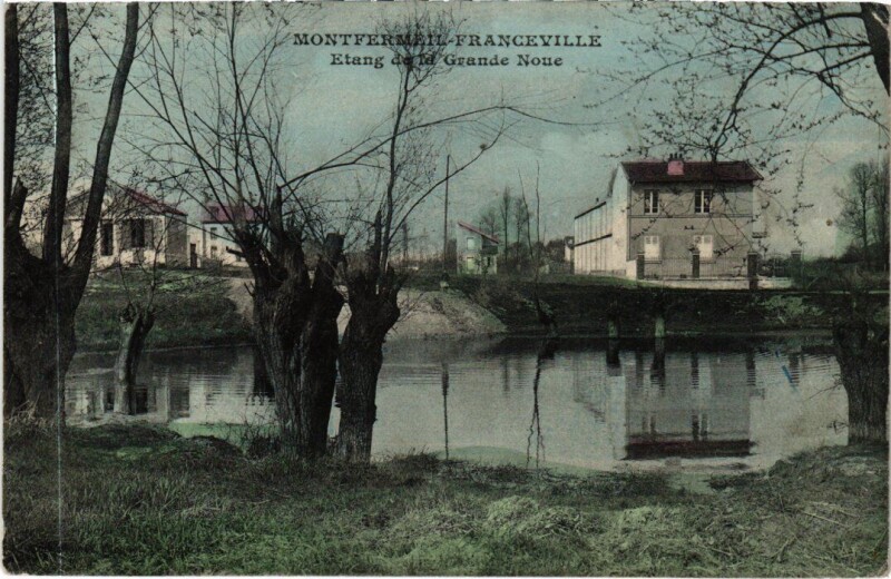 Carte postale ancienne Montfermeil Franceville - Etang de la Grande Noue à Montfermeil