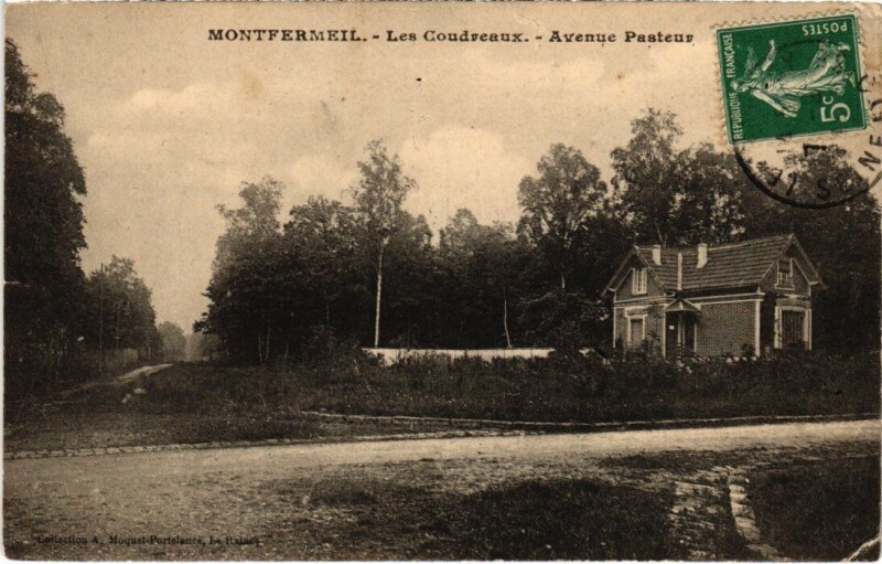 Carte postale ancienne Montfermeil Les Coudreaux - Avenue Pasteur à Montfermeil