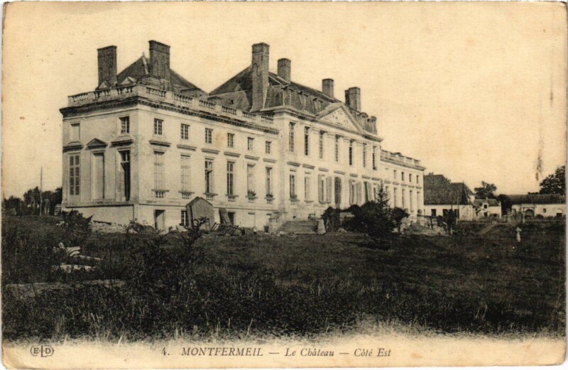 Carte postale ancienne Montfermeil Chateau - Cote Est à Montfermeil