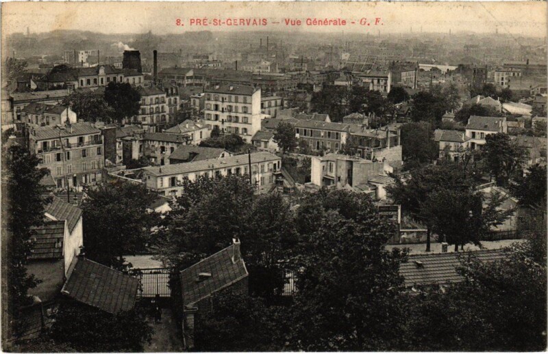 Carte postale ancienne Le Pre-Saint-Gervais Vue Generale