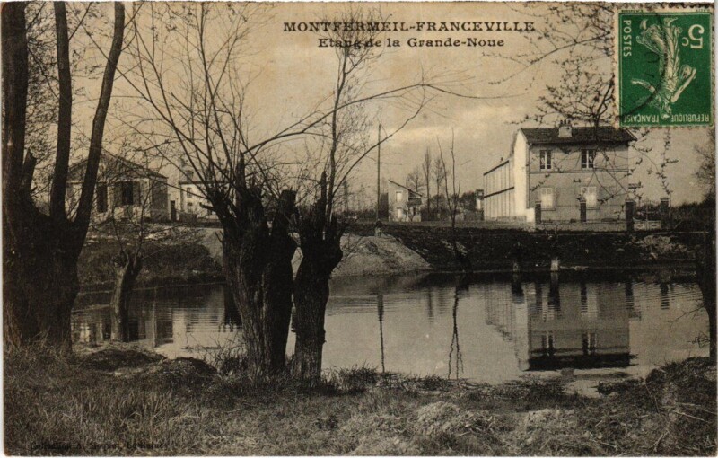 Carte postale ancienne Montfermeil Franceville - Etang de la Grande-Noue à Montfermeil