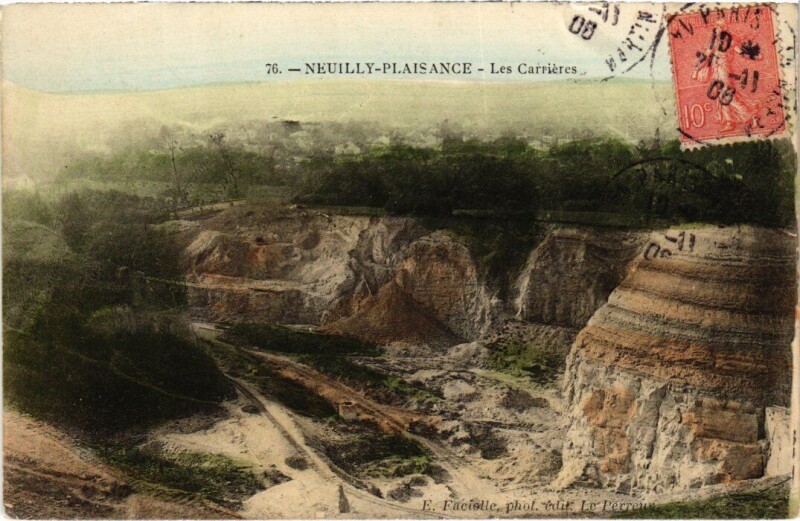 Carte postale ancienne Neuilly-Plaisance Les Carrieres à Neuilly-Plaisance