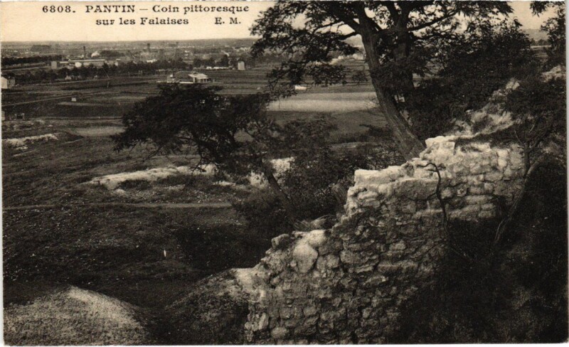 Carte postale ancienne Pantin Coin Pittoresque sur les Falaises à Pantin