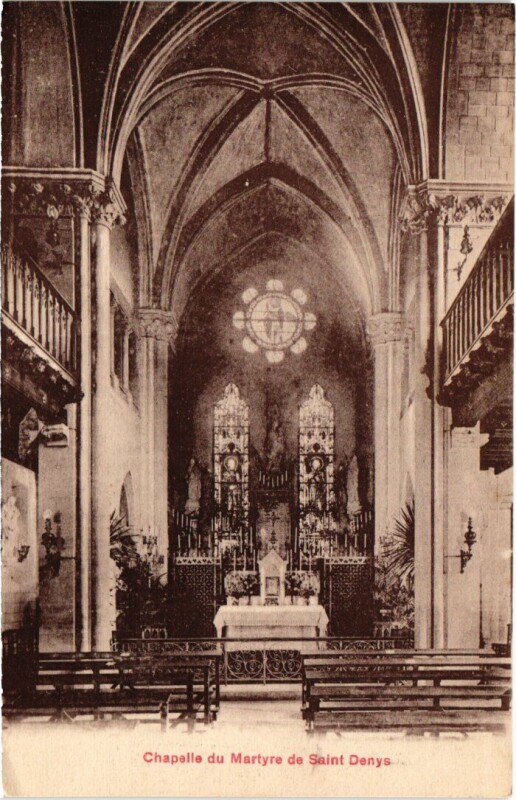 Carte postale ancienne Saint-Denis Chapelle du Martyre à Saint-Denis