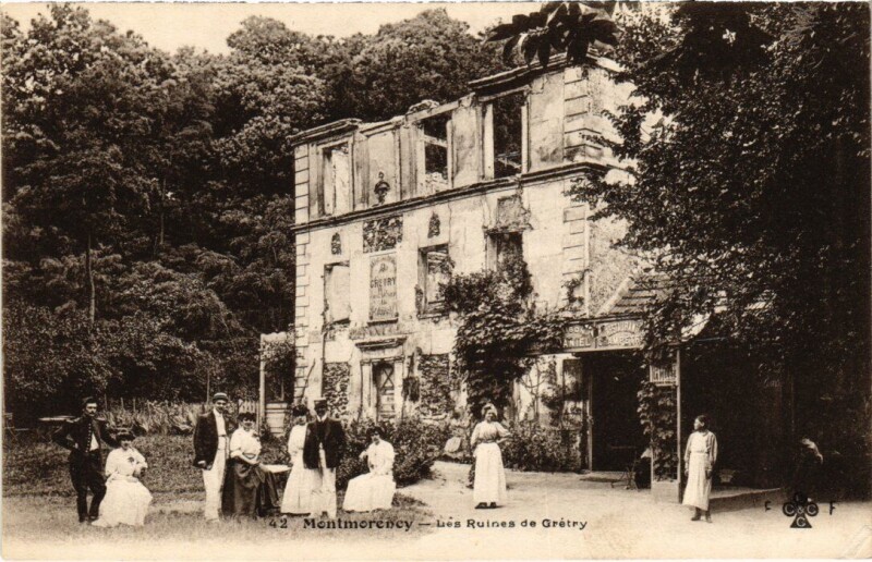 Carte postale ancienne Montmorency Les Ruines de Gretry