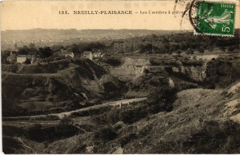 Carte postale ancienne Neuilly-Plaisance Les Carrieres à Neuilly-Plaisance