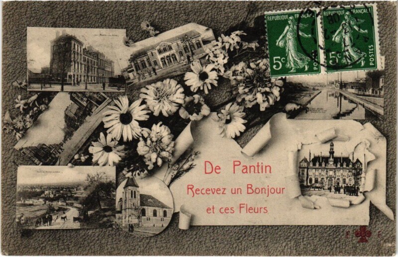 Carte postale ancienne Pantin Scenes à Pantin