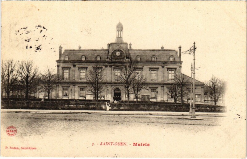 Carte postale ancienne Mairie à Saint-Ouen-sur-Seine