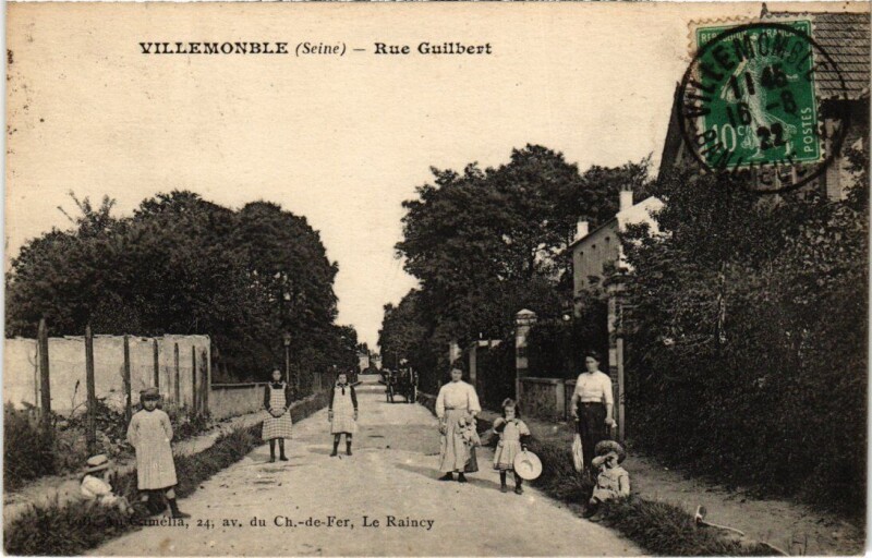 Carte postale ancienne Villemomble Rue Guilbert à Villemomble