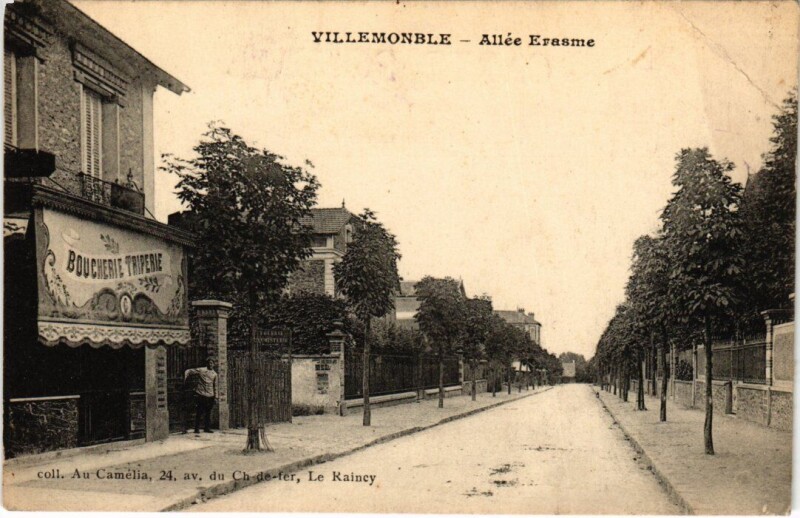 Carte postale ancienne Villemomble Allee Erasme à Villemomble