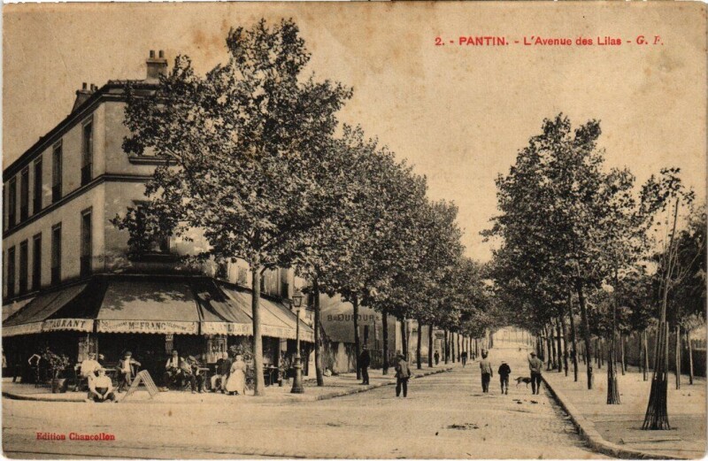 Carte postale ancienne Pantin Avenue des Lilas à Pantin