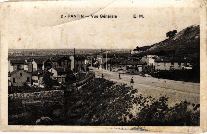 Carte postale ancienne Pantin Vue Generale à Pantin