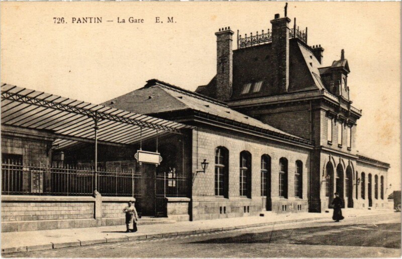 Carte postale ancienne Pantin La Gare à Pantin