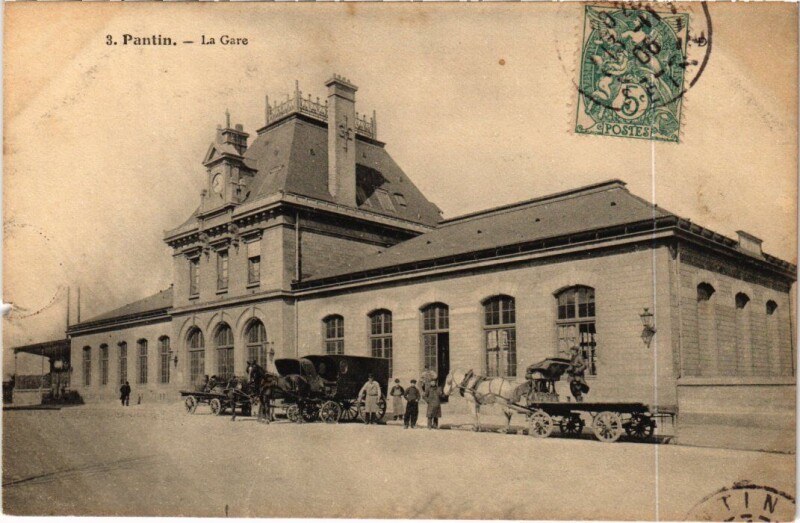 Carte postale ancienne Pantin La Gare à Pantin