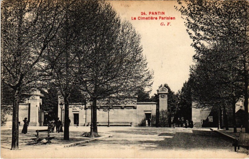 Carte postale ancienne Pantin Cimetiere Parisien à Pantin