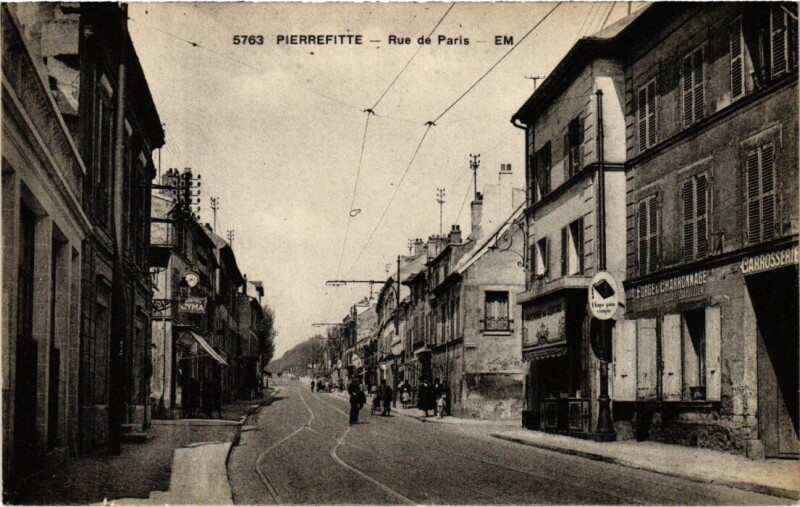 Carte postale ancienne Pierrefitte Rue de Paris