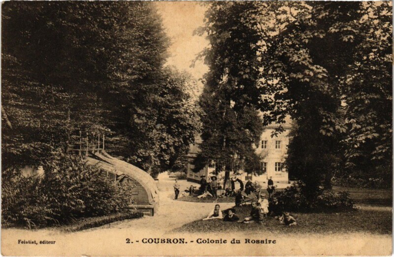 Carte postale ancienne Courbon Colonie du Rosarie
