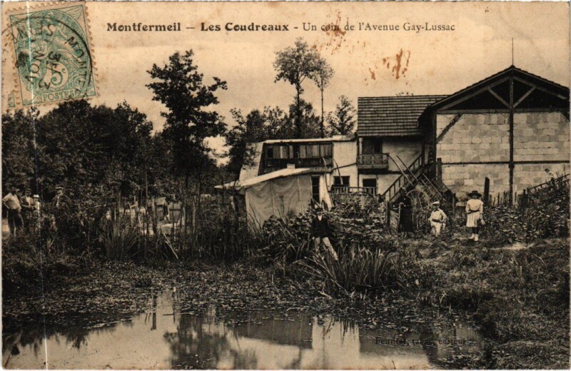 Carte postale ancienne Montfermeil Les Coudreaux - Un Coin de l'Avenue Gay-Lussac à Montfermeil