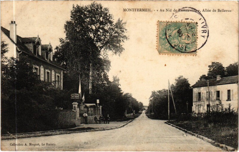 Carte postale ancienne Montfermeil Au nid de Franceville à Montfermeil