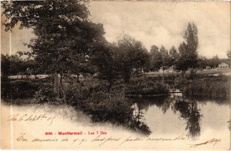 Carte postale ancienne Montfermeil Les 7 Iles à Montfermeil