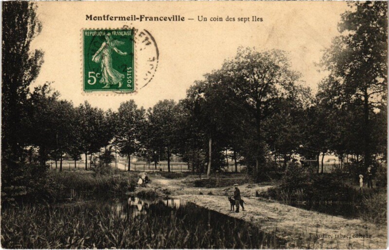 Carte postale ancienne Montfermeil Franceville - Un Coin des Sept Iles à Montfermeil