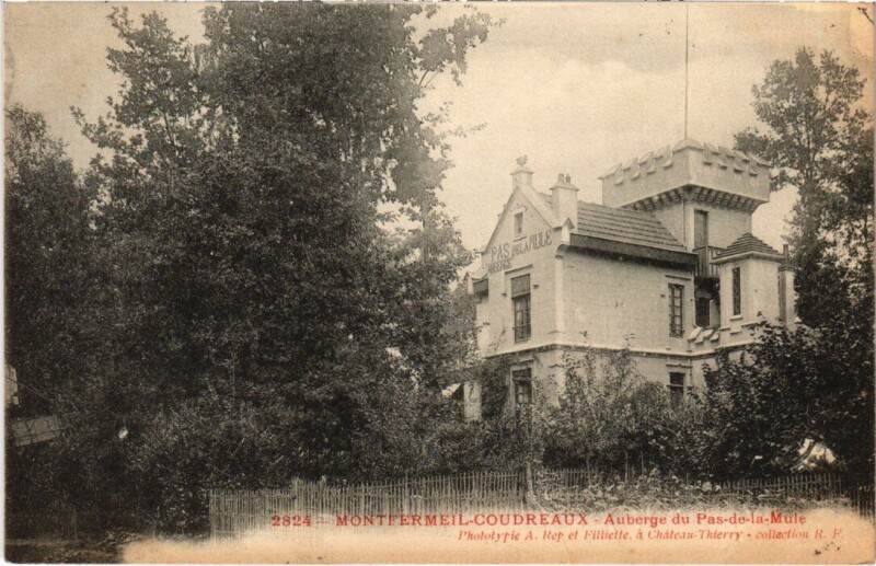 Carte postale ancienne Montfermeil Les Coudreaux - Auberge du Pas-de-la-Mule à Montfermeil