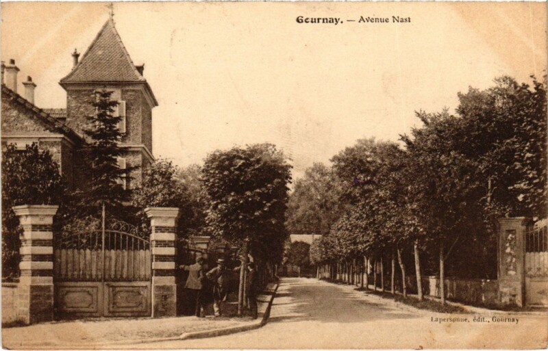 Carte postale ancienne Gournay-sur-Marne Avenue Nast à Gournay-sur-Marne
