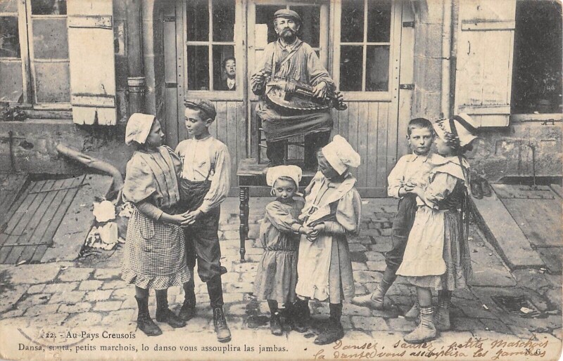 Carte postale ancienne Au Pays Creusois / Dansa Petit Marchois