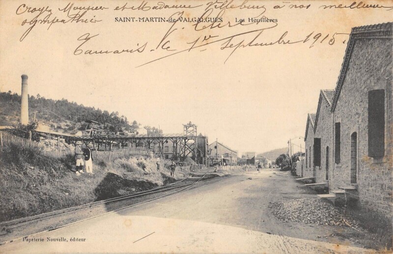 Carte postale ancienne Saint Martin De Valgargues - Les Houilleres
