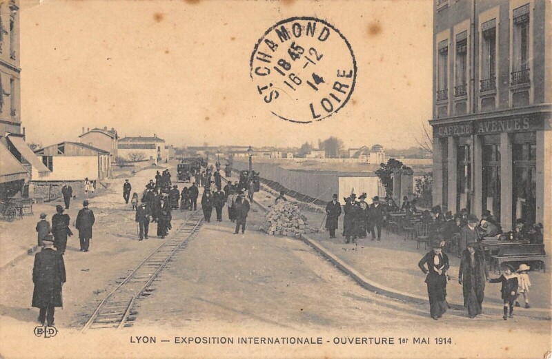 Carte postale ancienne Exposition Internationale De Lyon - Ouverture 1ER Mai 1914 - cliché pas c
