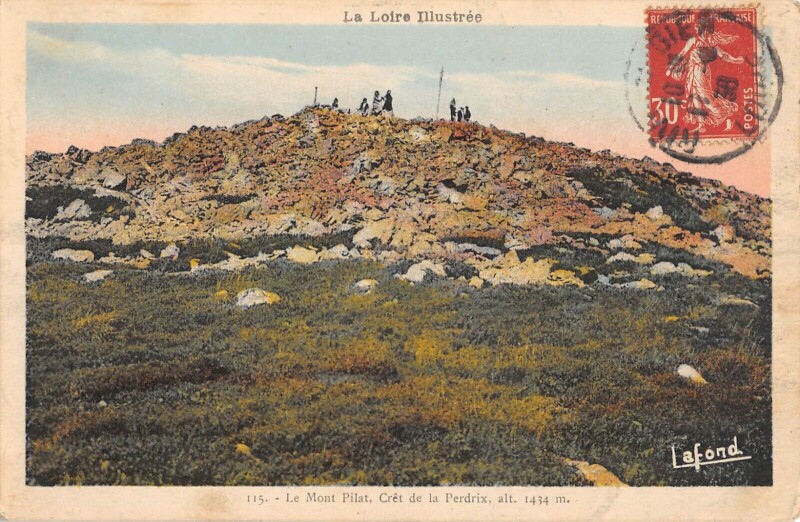 Carte postale ancienne Le Mont Pilat - Cret De La Perdrix