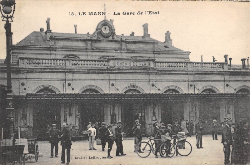Carte postale ancienne Le Mans / Gare De L'Etat au Mans