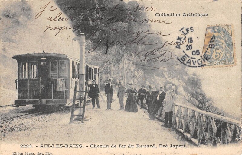 Carte postale ancienne Aix Les Bains / Chemin De Fer Du Revard / Pre Japert à Aix-les-Bains