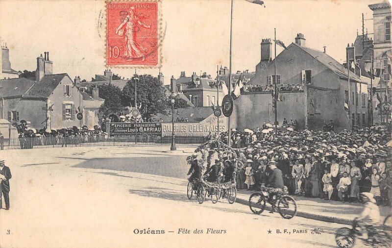 Carte postale ancienne Orleans - Fete Des Fleurs