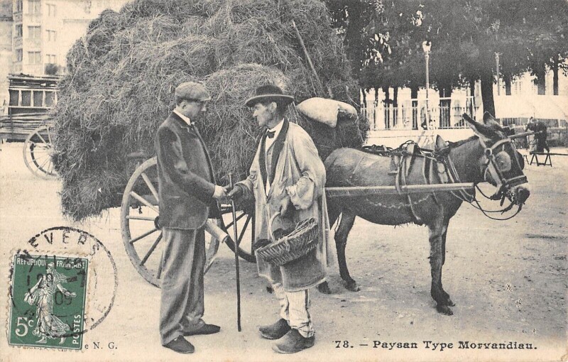 Carte postale ancienne Paysan Type Morvandiau