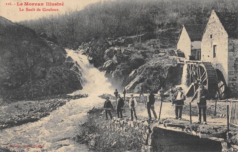 Carte postale ancienne Sault Du Gouloux / Morvan à Gouloux