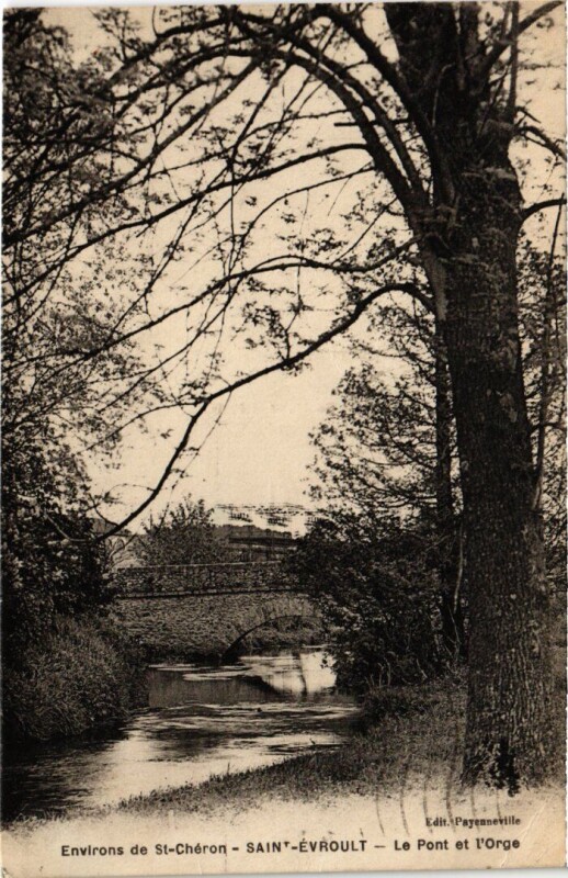 Carte postale ancienne Saint-Evroult Le Pont de l'Orge
