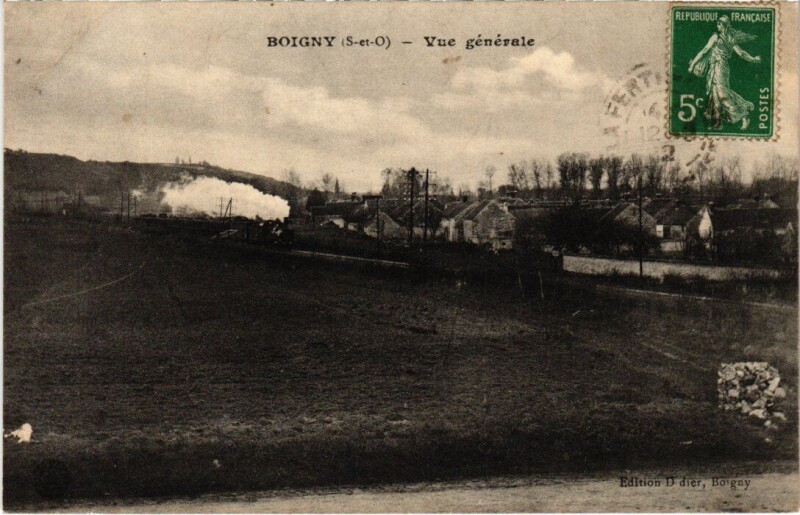 Carte postale ancienne Boigny Vue Generale