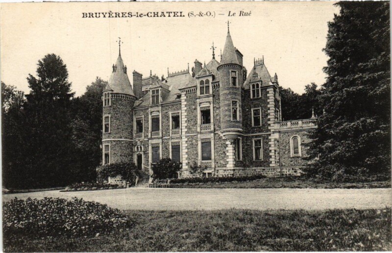 Carte postale ancienne Bruyeres-le-Chatel Le Rue