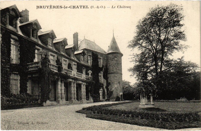 Carte postale ancienne Bruyeres-le-Chatel Le Chateau