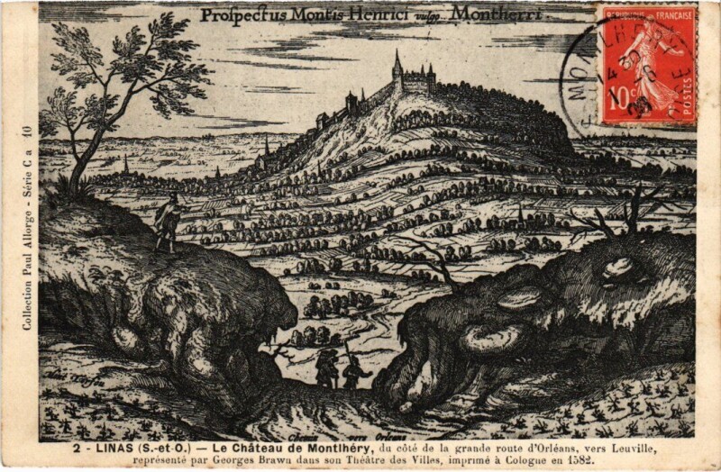 Carte postale ancienne Linas Montlhery - Le Chateau à Linas