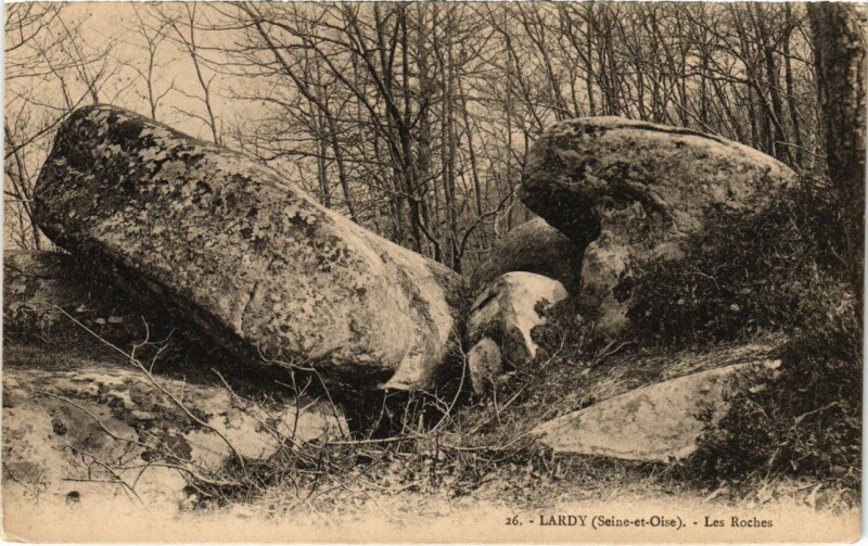 Carte postale ancienne Lardy Les Roches à Lardy