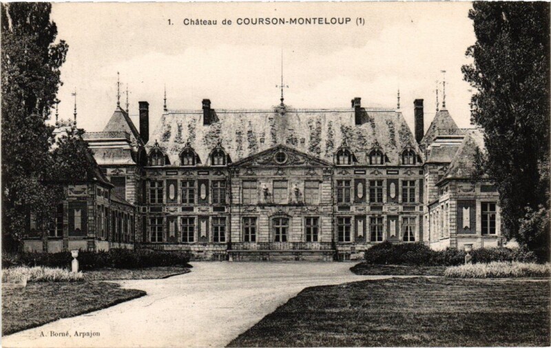 Carte postale ancienne Courson-Monteloup Le Chateau à Courson-Monteloup