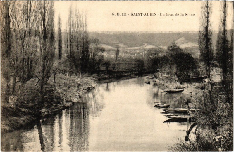 Carte postale ancienne Saint-Aubin En Bras de la Seine à Saint-Aubin
