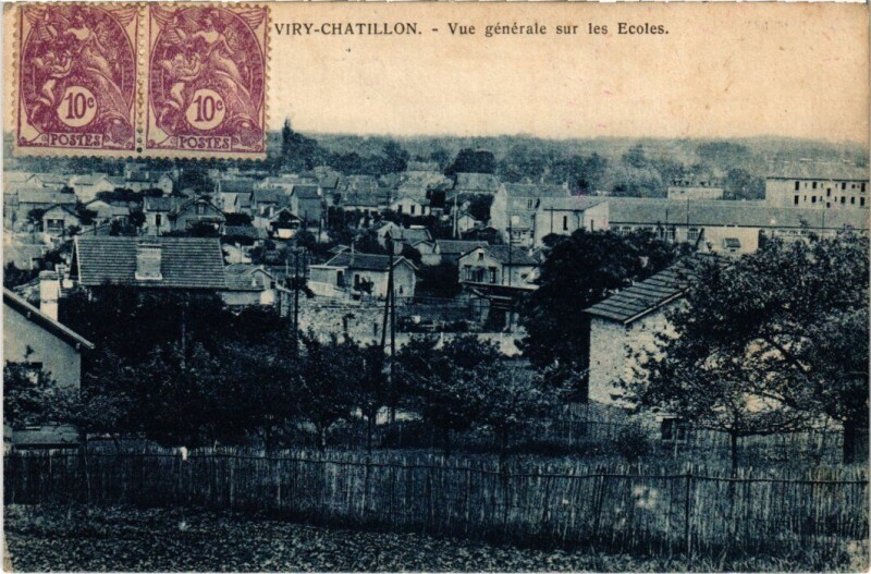 Carte postale ancienne Viry-Chatillon Vue Generale