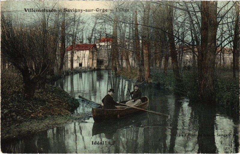 Carte postale ancienne Villemoisson Savigny-sur-Orge - L'Orge à Savigny-sur-Orge