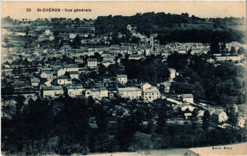 Carte postale ancienne Saint-Cheron Vue Generale