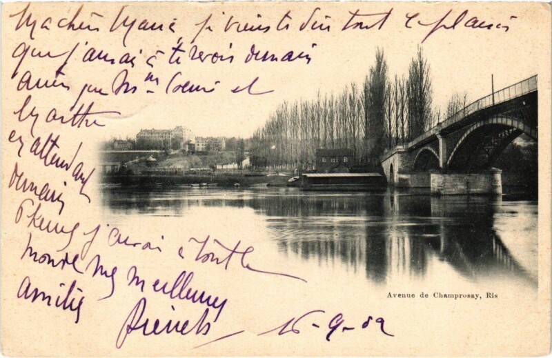 Carte postale ancienne Avenue de Champrosay