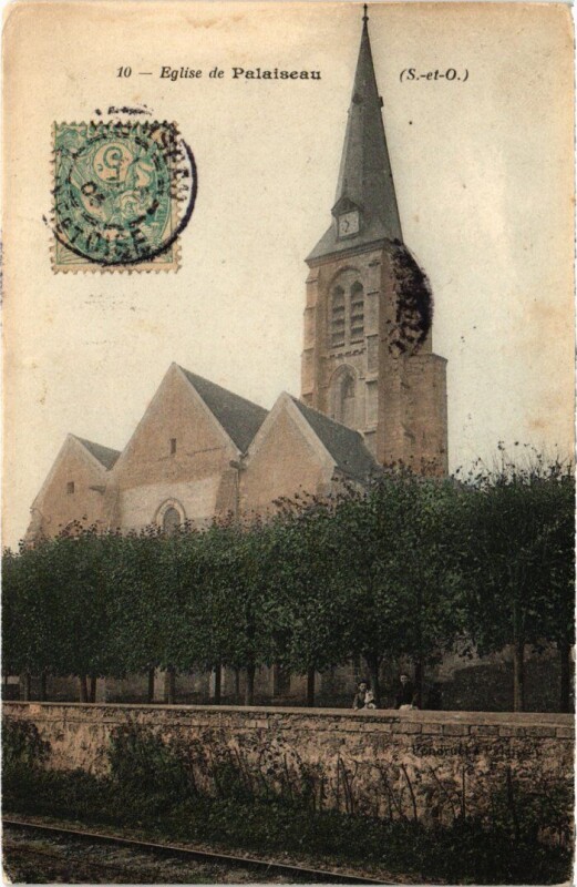 Carte postale ancienne Palaiseau Eglise à Palaiseau